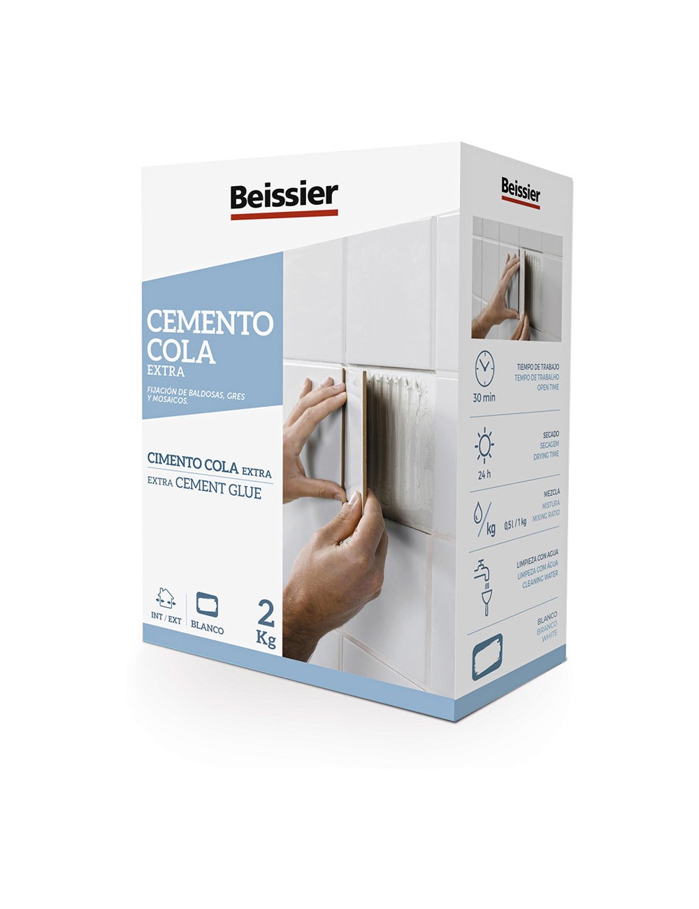 Cemento cola extra 2 kg