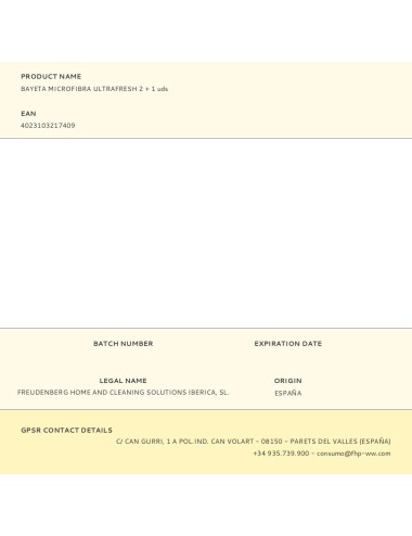 Bayeta microfibra ultrafresh 2 + 1 uds