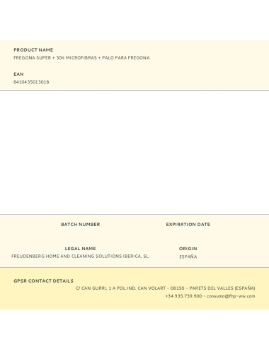 Fregona super + 30% microfibras + palo para fregona