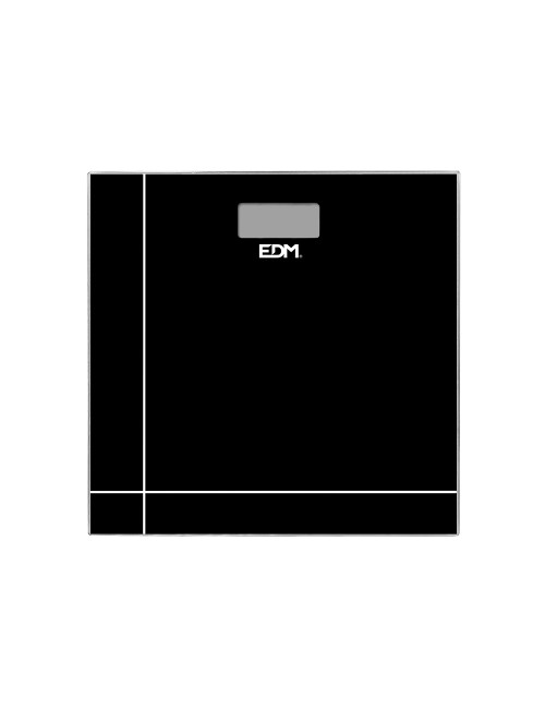 Bascula de baño digital negra, máximo 180 kg