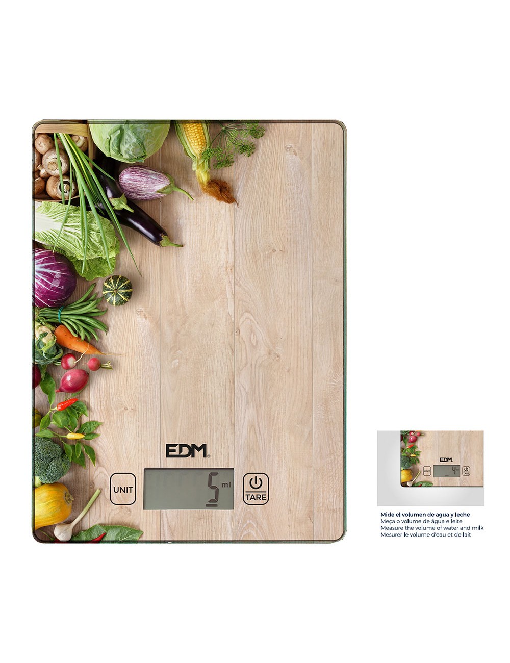 Báscula electronica de cocina, máximo 5 kg mod 2