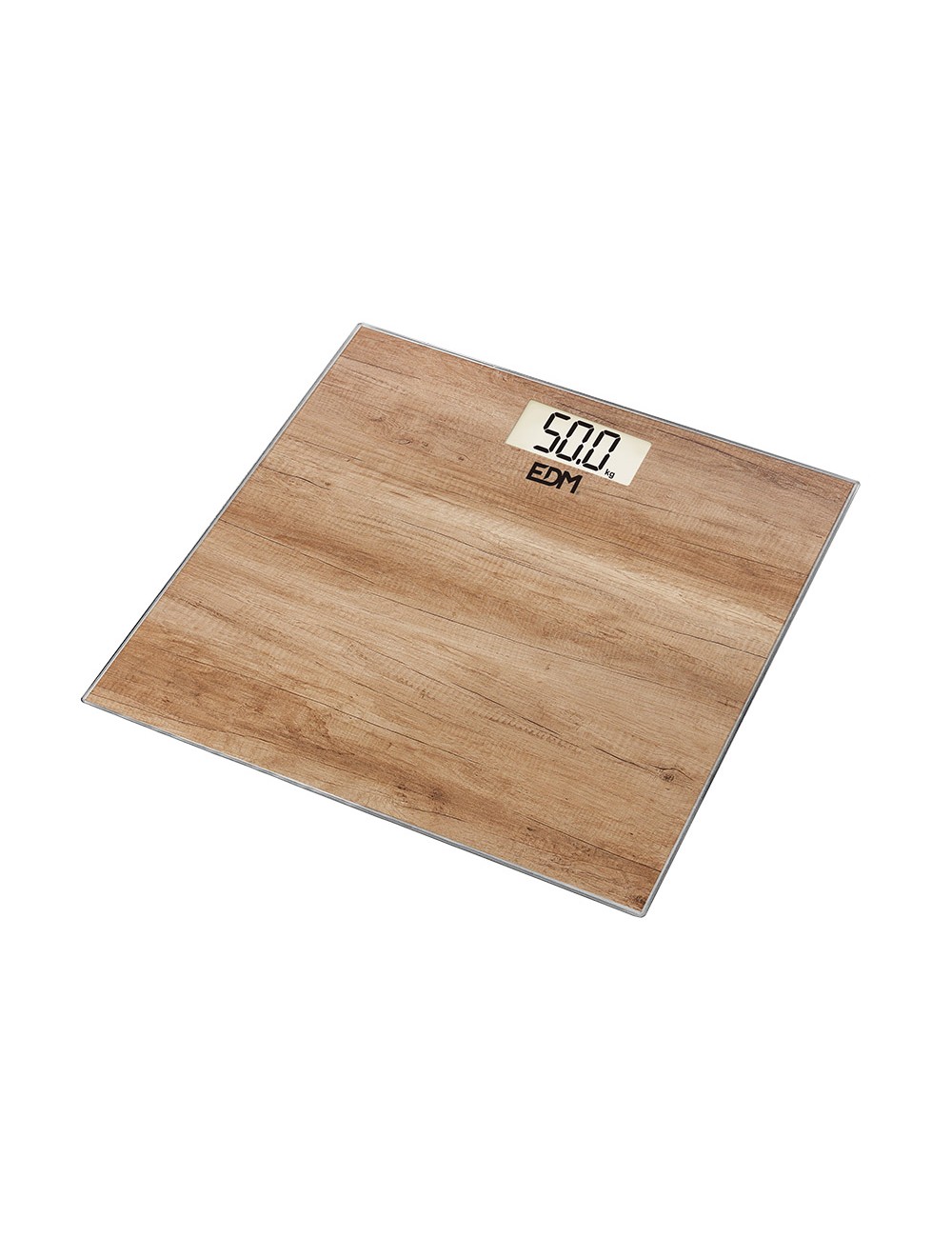 Bascula de baño digital efecto madera, máximo 180 kg