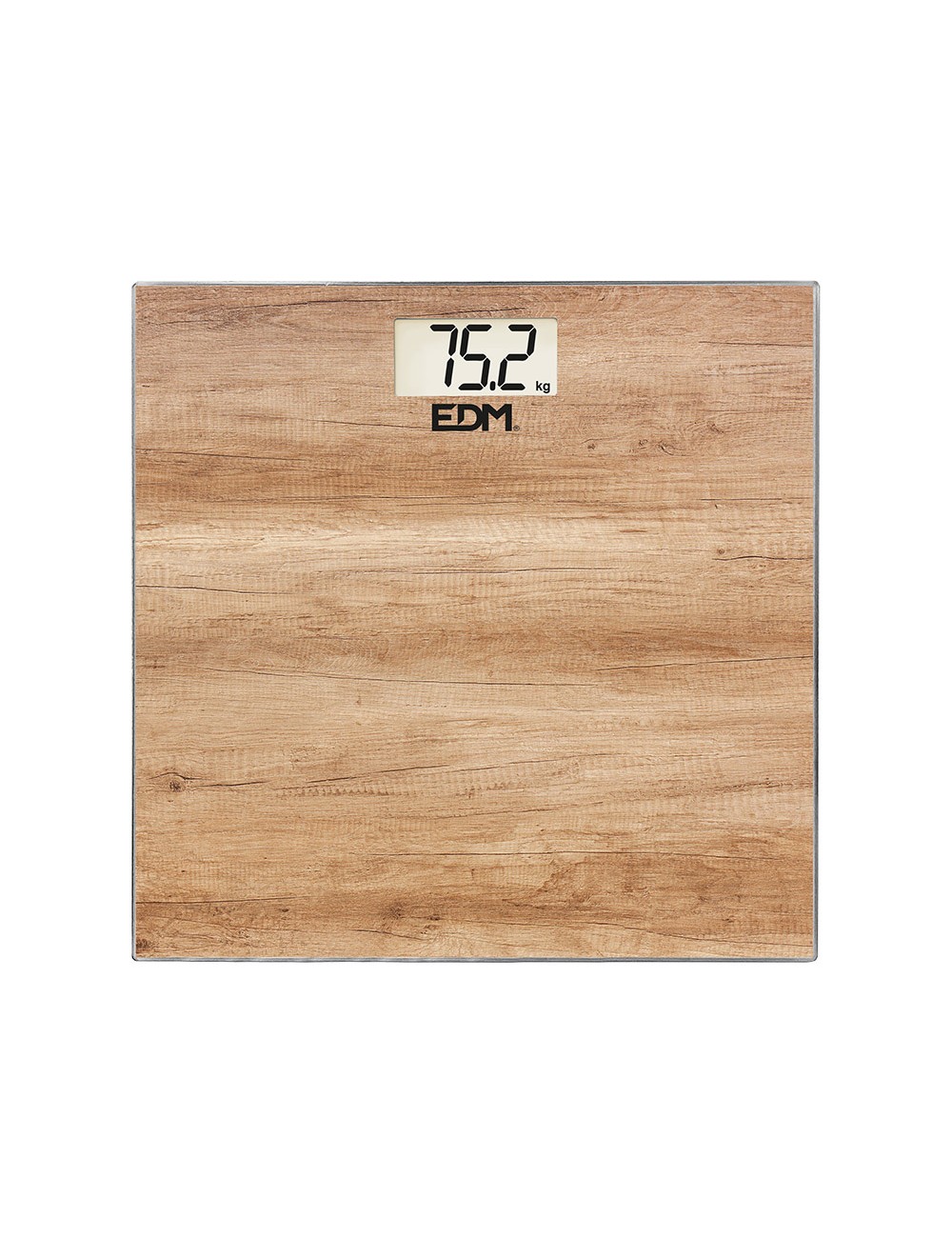 Bascula de baño digital efecto madera, máximo 180 kg
