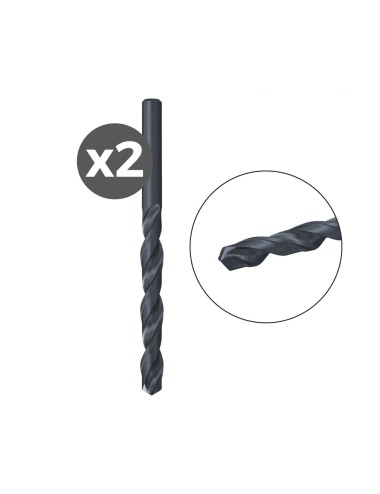 Broca para metal hss-r din 338, 2 uds, ø4,00 x 43/75 mm