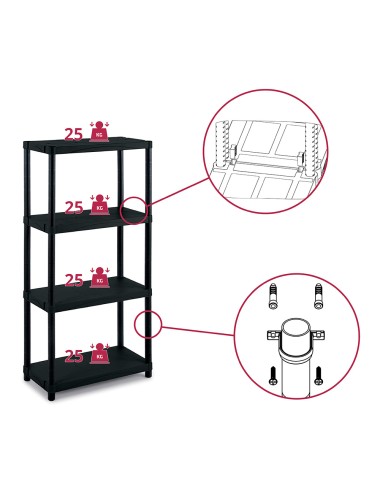 Estanteria con 4 baldas s-4
