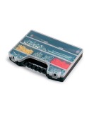 Organizador de compartimentos con tapa 9 divisiones fijas 2,5 x 25 x 5 cm
