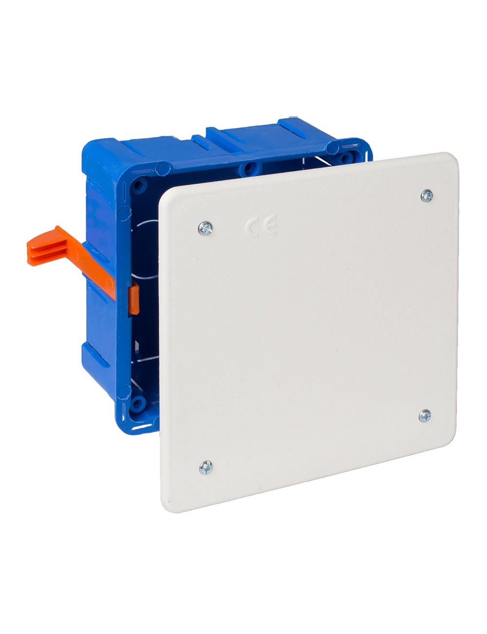 Caja de conexion de empotrar en tabique hueco 107x107x45mm solera 5362gw