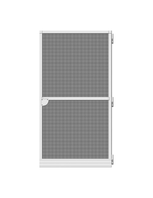 Puerta mosquitera abatible basic blanco 100 x 210 cm