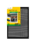 Mosquitera con marco extensible para ventanas y persianas antracita 50 x 75-142 cm