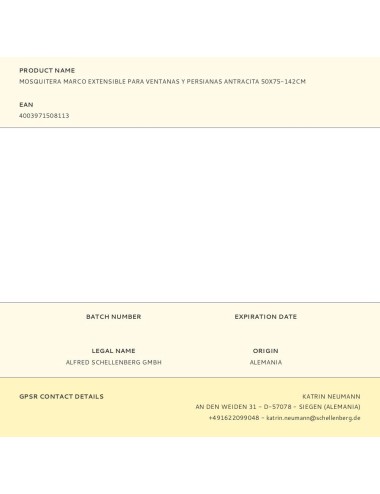 Mosquitera con marco extensible para ventanas y persianas antracita 50 x 75-142 cm