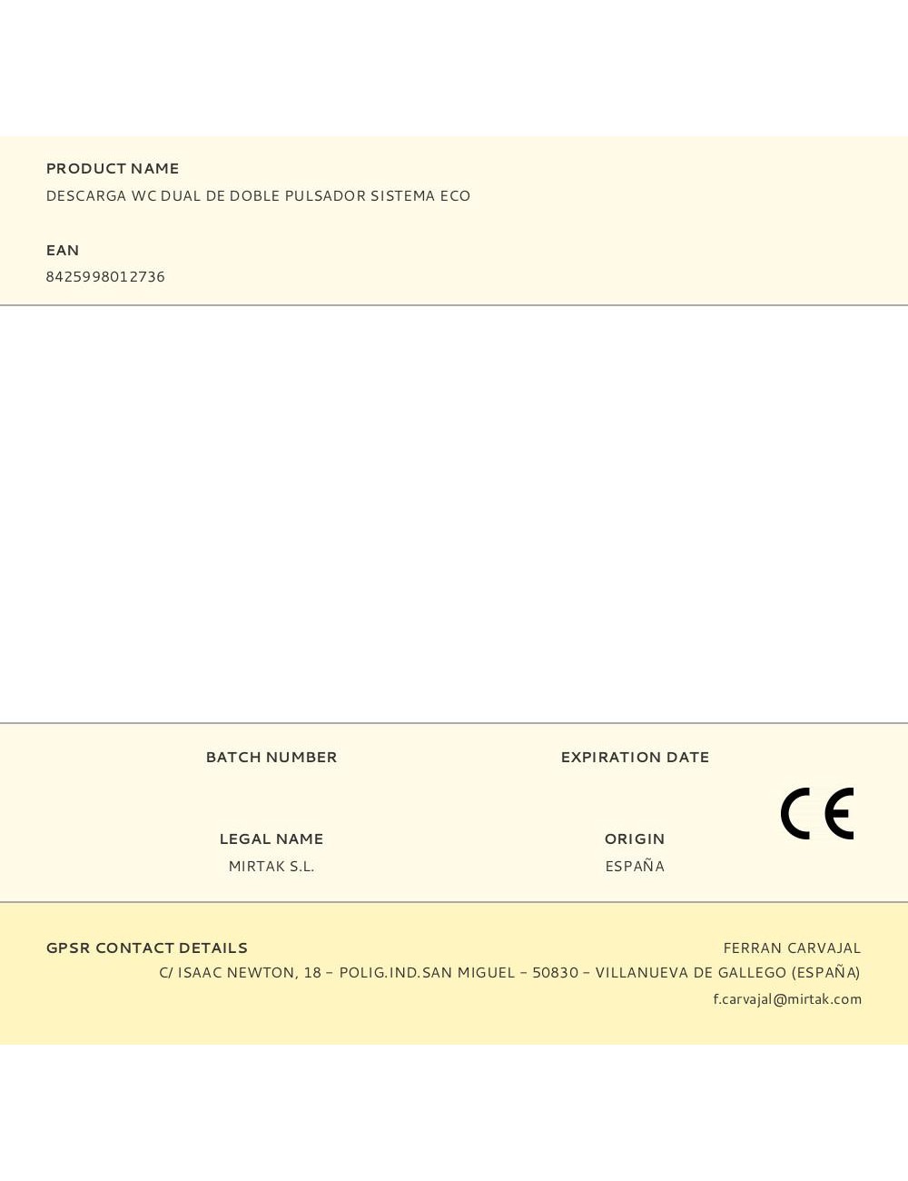 Descarga wc dual de doble pulsador sistema eco