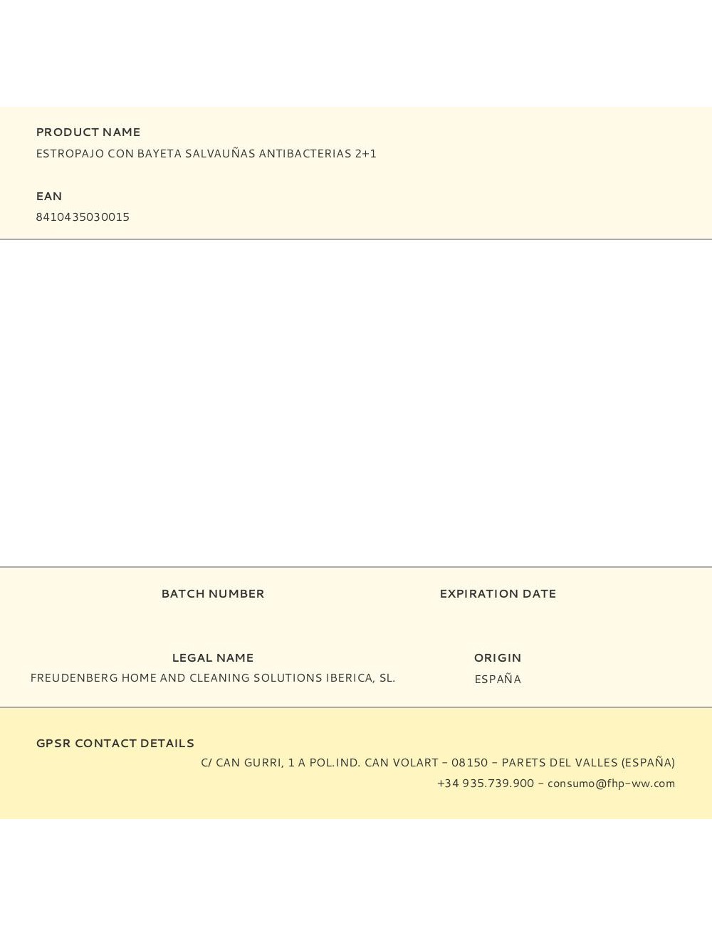 Estropajo con bayeta salvauñas antibacterias 2+1