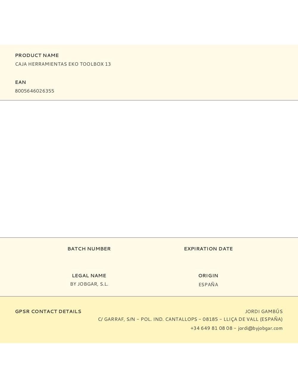 Caja de herramientas eko toolbox 13