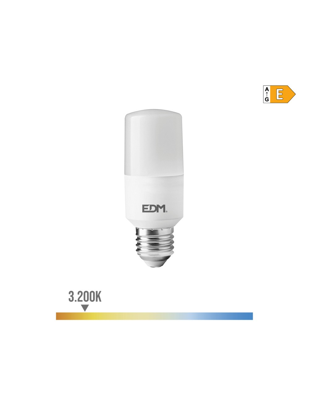 Bombilla tubular led e27 10 w 1100 lm 3200 k luz calida ø4 x 10,7 cm