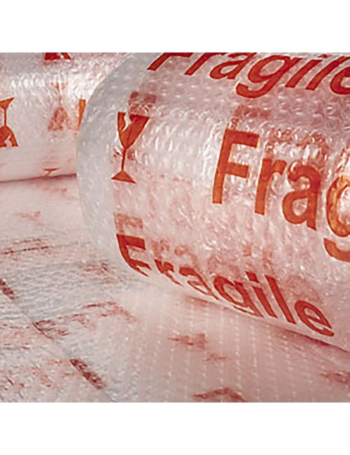 Burbuja transp (frágil) impreso 1,20 x 5 m