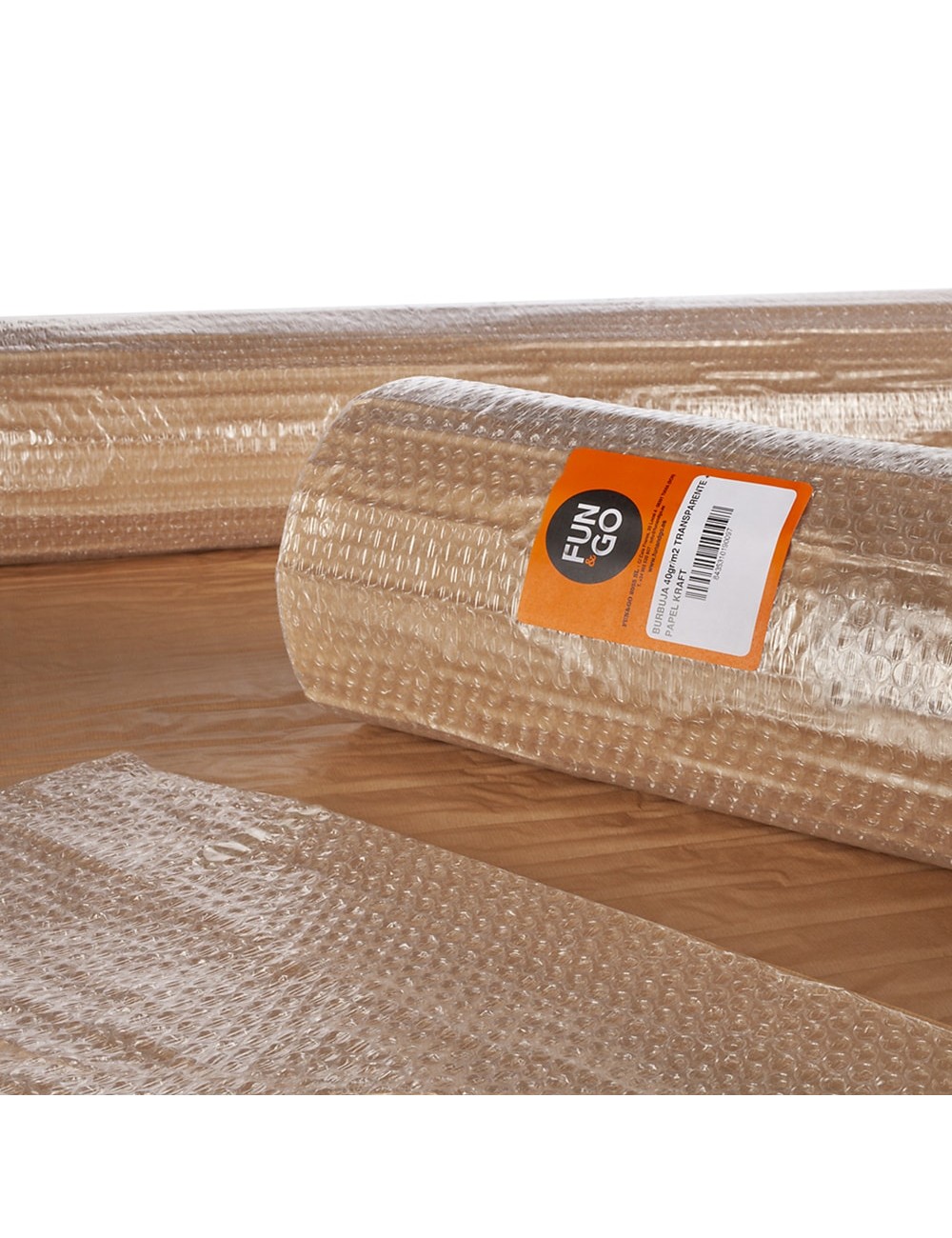 Burbuja transp + papel kraft 1,20 x 5 m