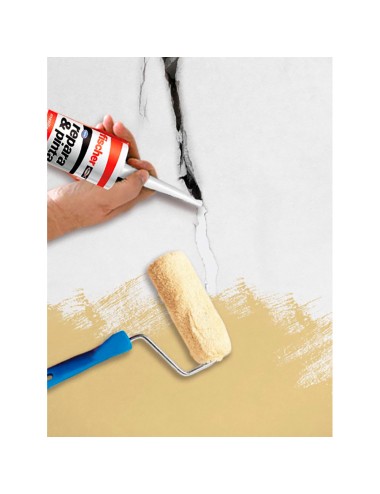 Masilla acrílica grietas repara y pinta exterior protegido 310 ml