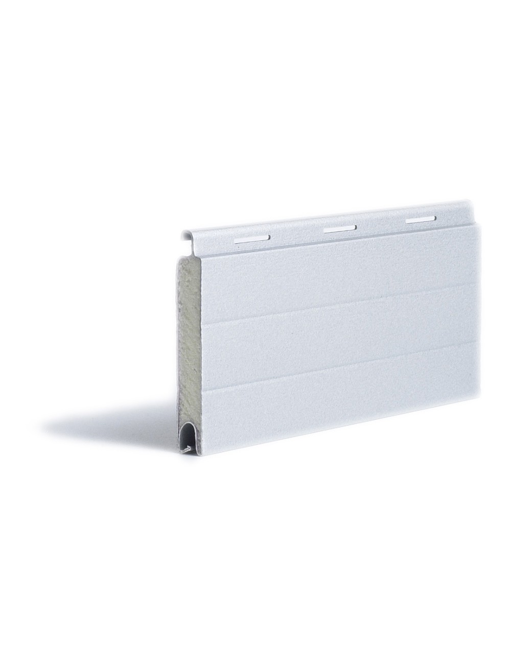 Lama blanca aluminio recta 45 mm x 2 m