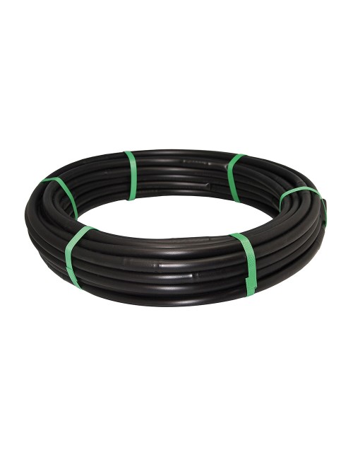Rollo de 25m de tuberia de goteo 16mm con goteros a 35 cm 2 l/h color negro. blue bird