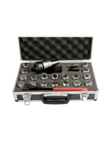 PORTAPINZAS ISO 30, ER32 m. con 18 pinzas ISO 30 \ ER 32