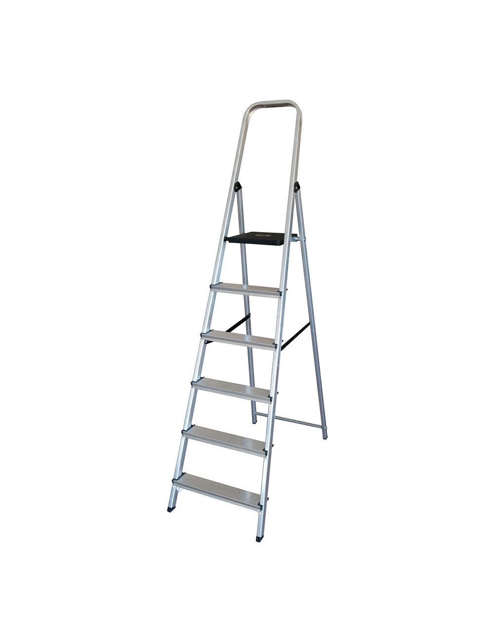 Escalera domestica aluminio 6 peldaños