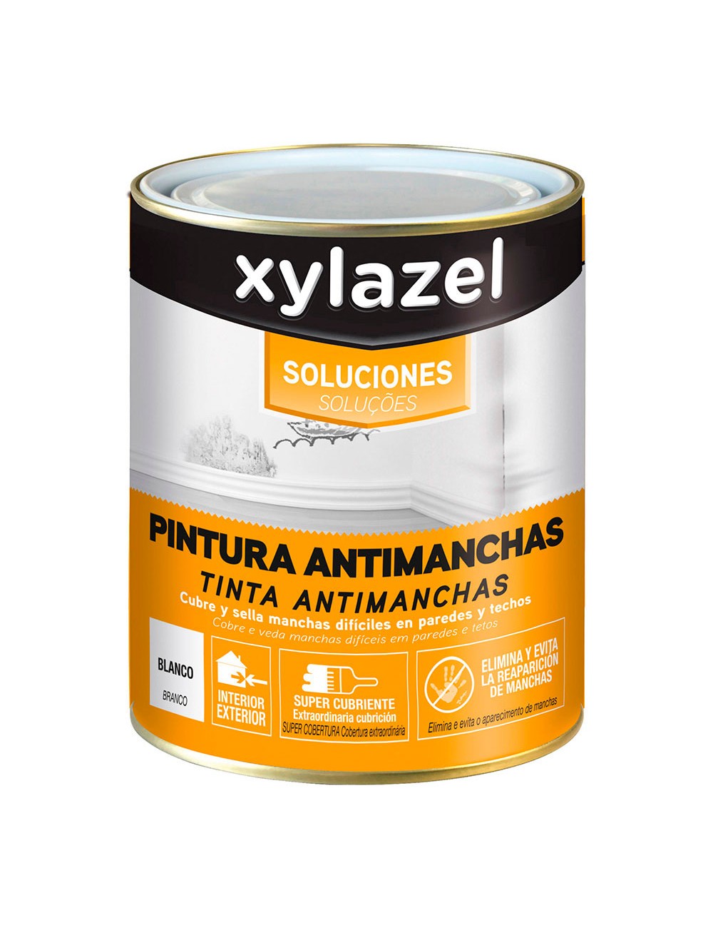 Pintura soluciones antimanchas interior / exterior blanco 750 ml