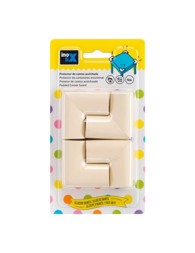 Protector cantos acolchado blanco 5002-2-001 (blister 4 unid.) inofix