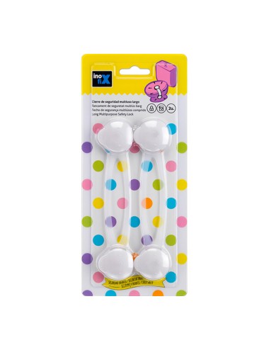 Cierre seguridad multiuso largo blanco 5100-2-001 (blister 2 unid.) inofix