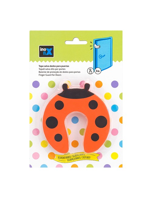 Tope salva dedos puertas rojo 5212-6-001 (blister) inofix