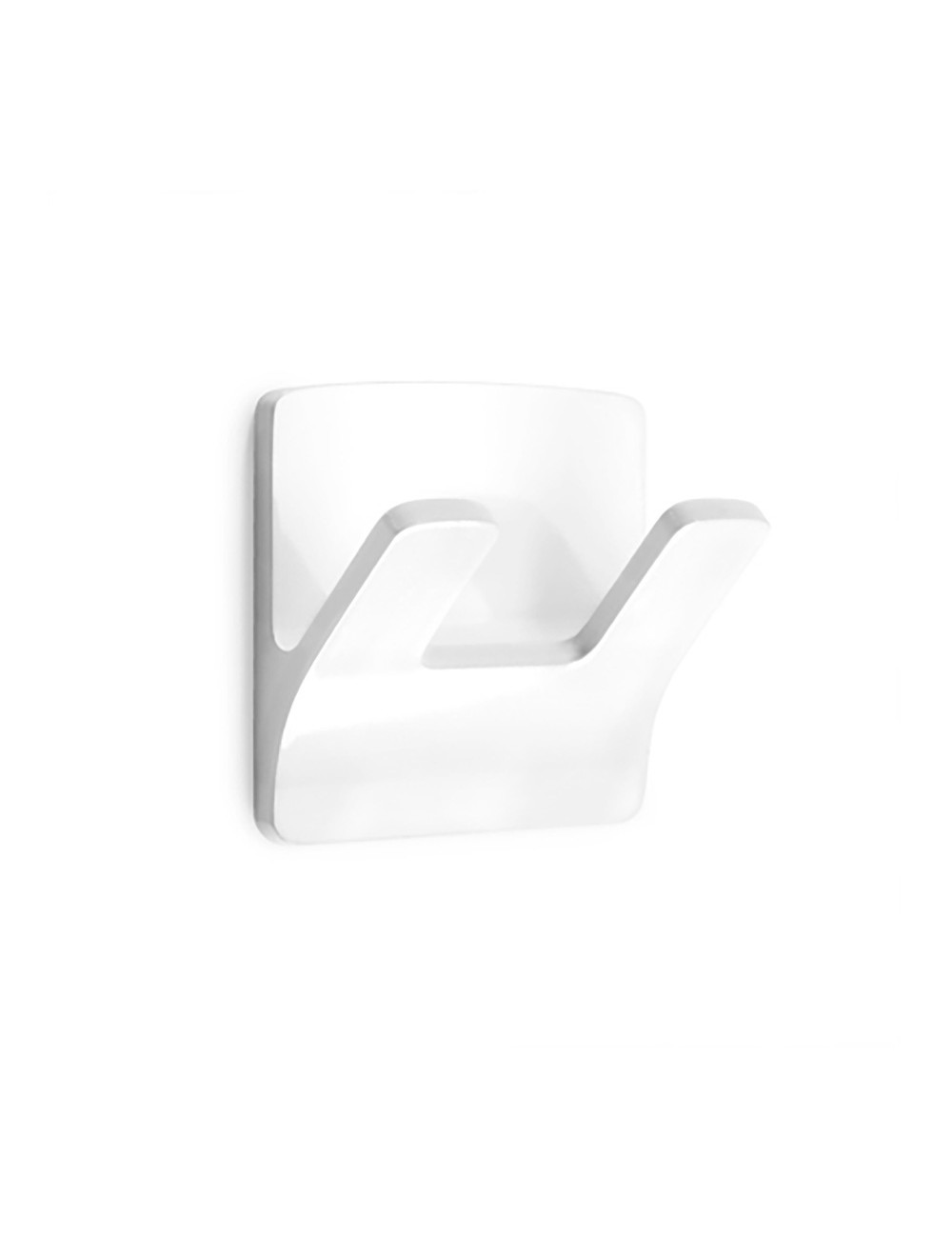 Colgador resistente al agua modelo rama doble blanco (blister)