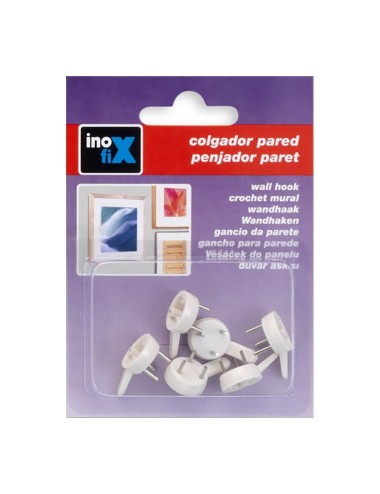 Colgador para cuadros. blanco 3001-2-000 (blister 6 unid.) inofix