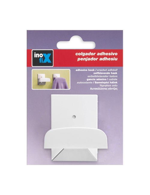 Colgador adhesivo metal-plastic grande (blister)