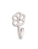 Colgador de laton modelo flor niquel (blister)