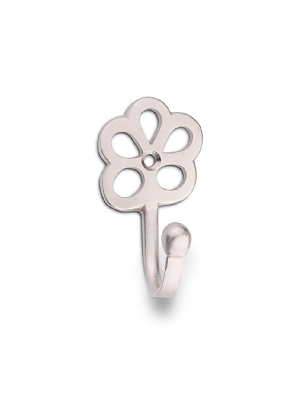 Colgador de laton modelo flor niquel (blister)