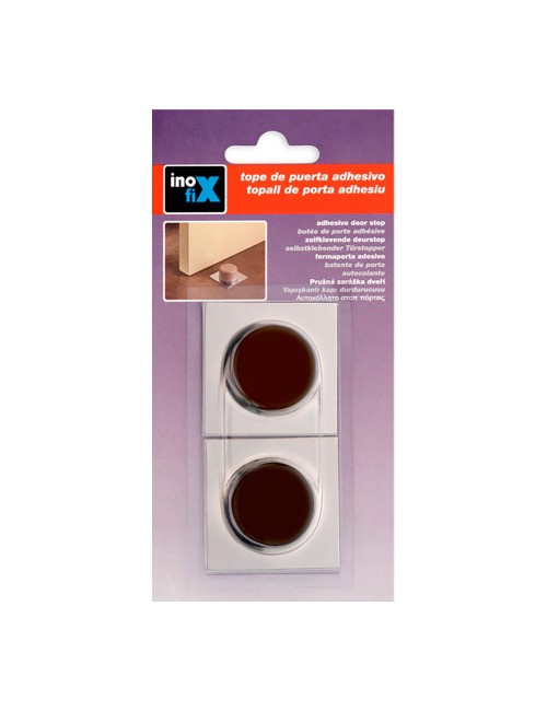 Tope adhesivo marron (blister 2 unid.) inofix