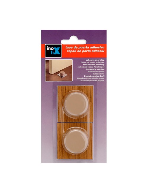 Tope adhesivo parquet beige (blister 2 unid.) inofix