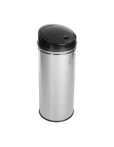 Papelera con sensor de apertura automática modelo alpha color plata/negro 42 l