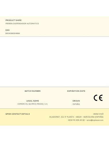 Preben dispensador automatico