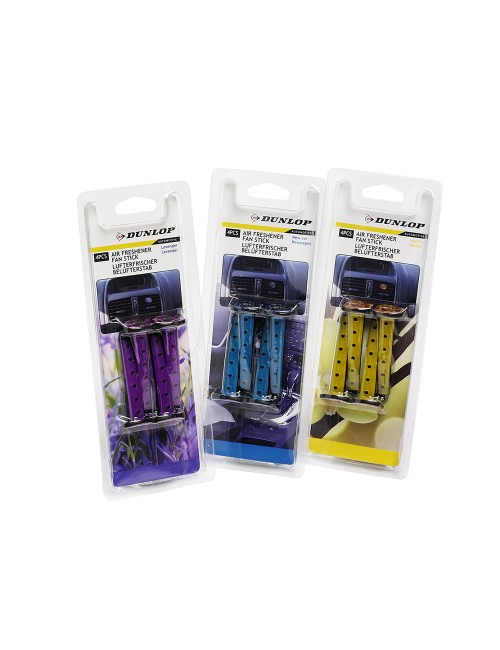 Pack 4 ambientadores en stick para coche dunlop colores / modelos surtidos