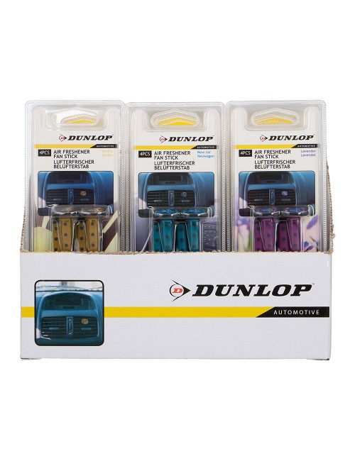 Pack 4 ambientadores en stick para coche dunlop colores / modelos surtidos