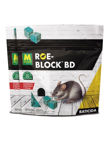 Raticida roe-block 260 g + 260 g