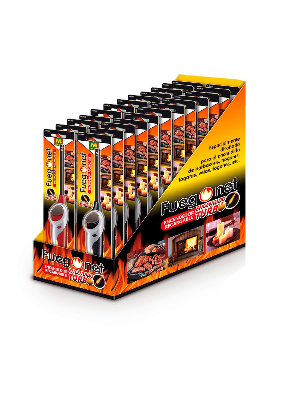 Encendedor recargable fuegonet massó colores / modelos surtidos
