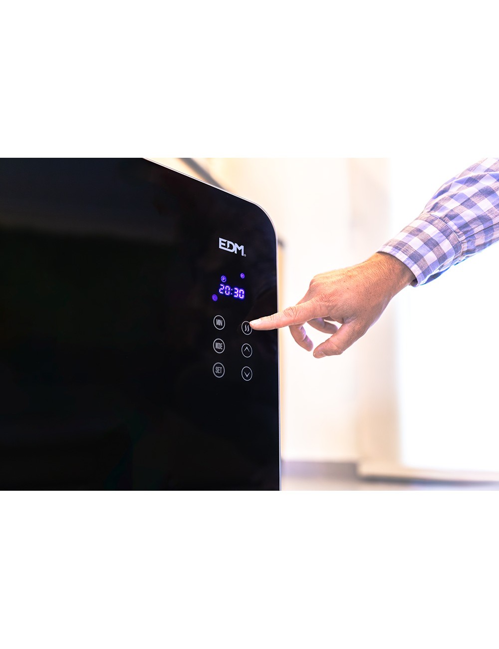 Convector con placa de cristal 1500 w