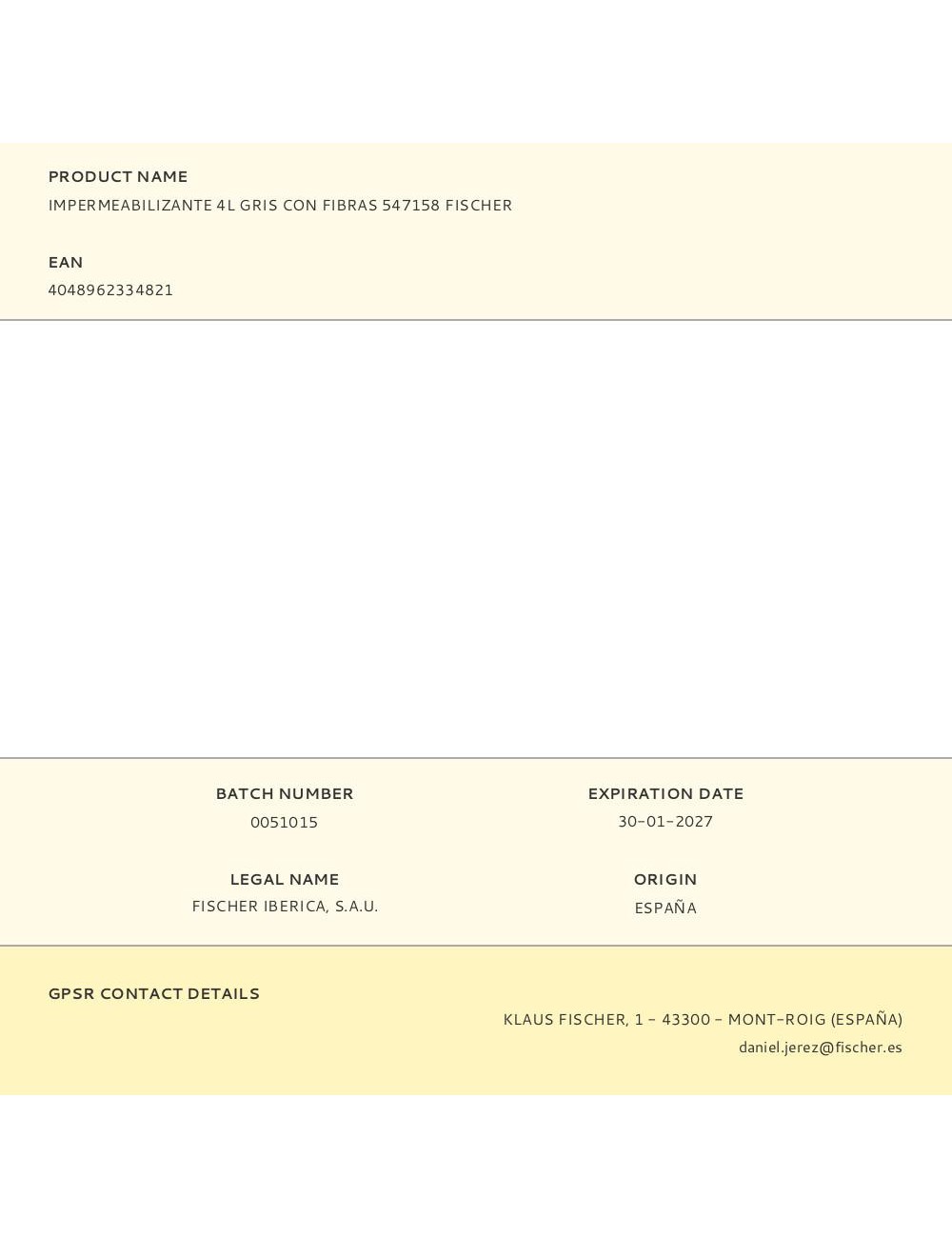 Impermeabilizante gris con fibras 4 l