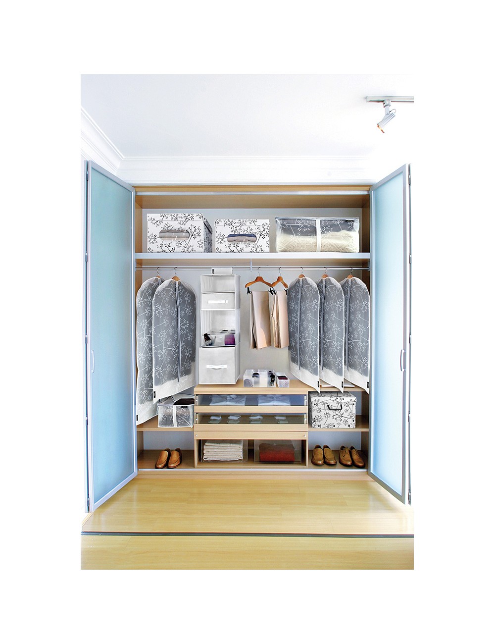 Caja guarda ropa vinilo l bon ton 39 x 50 x 24 cm