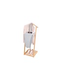 Galan de noche bambu con repisa para zapatos 43,5 x 34 x 102 cm