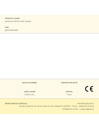 Gafas de proteccion casing