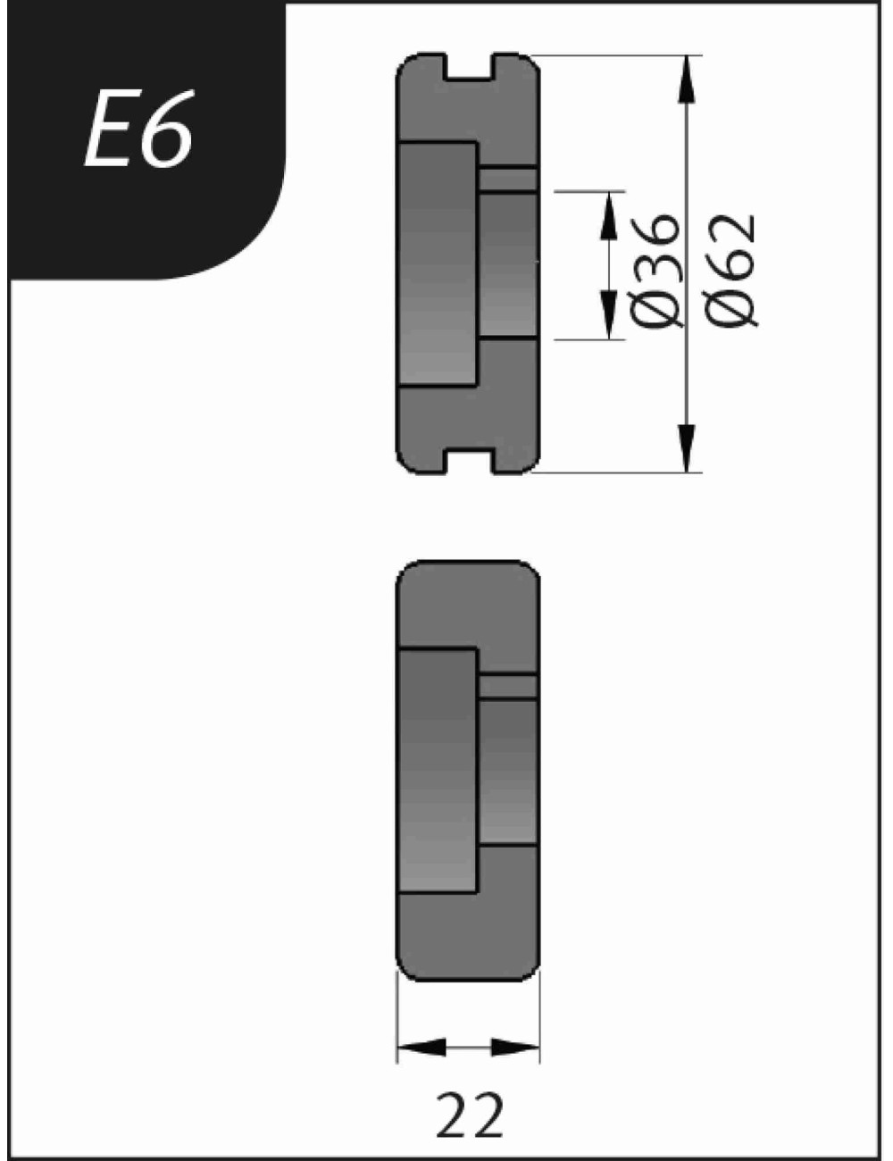 RODILLO PARA SBM140-12  TIPO- E6