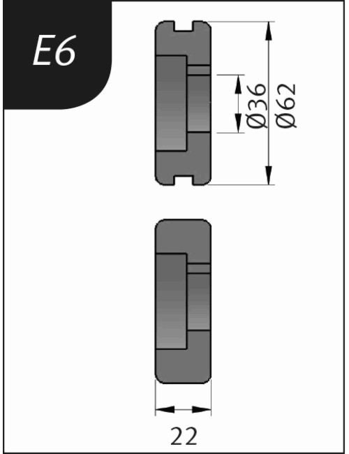 RODILLO PARA SBM140-12  TIPO- E6