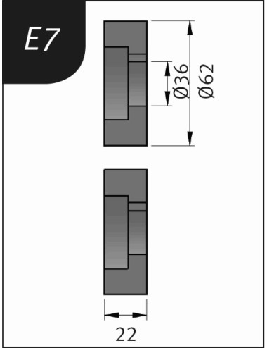RODILLO PARA SBM140-12  TIPO- E7